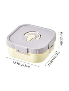 1300ml High-Capacity Leak-Proof Bento Box With 3 Compartments, Snap-Lock Freshness, Separable Food Storage, Ideal Lunch Box For Office Workers, Students Back To School, Picnic, Fruit And Snacks - Multicolor - View 9