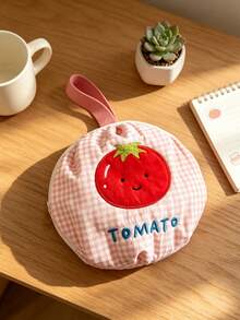Cute Embroidered Underwear Storage Bag, Portable Round Travel Organizer Bag For Bras, Socks, Strawberry Pattern, Toiletries And Cosmetics Storage Bag With Handle - Multicolor - View 19