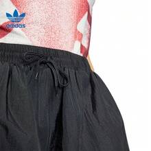 Adidas Clover-Patterned Loose-Fitting Outdoor Woven Women's Lantern Shorts - Black and White - View 5