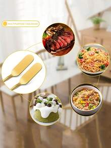 4/6pcs Elegant Stainless Steel Butter Knife Metal Jam Spreader Exquisite Handle Suitable For Breakfast/Sandwich/Peanut Butter/Cheese Kitchen Accessories - View 9