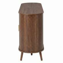 Sideboard With Sliding Doors - Walnut And Groove Design - Walnut - View 3
