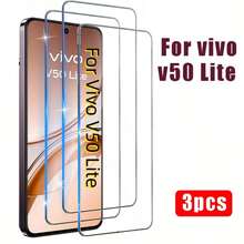3片裝 3D 曲面鋼化玻璃螢幕保護貼，適用 X300 Pro/X300/V70/Lite/V50/V50 Lite/X200 Pro，高清全螢幕，防刮耐磨，易於安裝 - 無色 - 查看 13