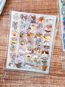 10pcs Mixed Cute Cartoon Ins Stickers, Clover Vintage Holographic Highly Attractive Student DIY Planner Decoration Material - Multicolor - View 14