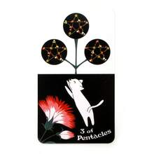 Kartu Remi Kucing Berbunga, Permainan Ramalan Misterius, Set Kartu untuk Pesta, Pertemuan, Sempurna untuk Meditasi & Refleksi Diri, Hadiah Natal, Halloween, Thanksgiving - Hitam - View 5