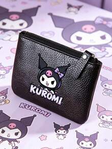 SANRIO 1 Dompet Pendek Motif Kuromi, Warna Pink, Tempat Kartu dengan Resleting, Tali Pergelangan Tangan, Kantong Koin & Kapasitas Besar untuk Perjalanan Sehari-hari, Bepergian & Bekerja - MultiWarna - View 7