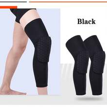 1 Pair Basketball Sports Accessories, High Elasticity Breathable Fabric, Lightweight And Snug Fit To Legs, Stretchable Without Tightness; Breathable And Moisture-Wicking Structure, Quick Moisture Absorption And Heat Dissipation During Sports, Suitable For All Seasons - Multicolor - View 9