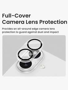 1pc Full Coverage Camera Lens Protector Film, Compatible With IPhone 18 Pro 18 Pro Max 17 Pro Max 17 Pro 17 17 Air Rear Lens Glass - Clear - View 5