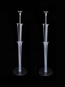 1 Set 7-Head 27.56 Inch Self-Adhesive Balloon Stand Kit - Adjustable Center Decor Pole, Suitable For Weddings, Birthdays, Housewarmings, Bachelor Parties - No Electricity Required, Multi-Functional Event Decoration - Balloon Support - View 2