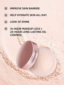 Laura Mercier 透亮散粉 無滑石粉 定妝粉 超柔焦提亮 #Rose（適合淺至中膚色）20g/0.7 Oz | 蜜桃粉色調亮並校色 | 長效持妝 | 自然妝感 | 無滑石粉 - Rose - 20g - 查看 2