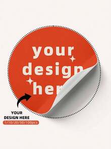 1/10/20/50/100pcs Personalized Labels - Customizable Design, Image, Logo, Text Stickers, Waterproof Stickers, Custom Thank You Label Stickers, Ideal Gift For Father, Mother, Son, Daughter, Suitable For Wedding, Christmas, Halloween, Back To School - Multicolor - View 1