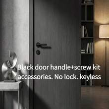 Interior Door Handle | Lockless | Keyless - Black - View 6