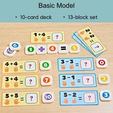 1 Set de Bloques de Conteo Numérico y Tarjetas de Matemáticas, Juego Educativo de Lógica de Suma & Resta, Juguete de Aritmética de Aprendizaje Temprano para Niños - Multicolor - Ver 14