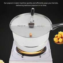 Stainless Steel Popcorn Maker, 10 Liters, Manual Crank, For Homemade Popcorn - A - View 4