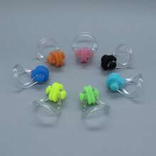 Swimming Nose Clips 8 Pack Soft Silicone Waterproof Anti Slip Nose Plugs For Swimming Pool Training Water Sports(Colors Are Sent Randomly) - Multicolor - View 5
