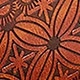 Oval Green Pine Print Brown