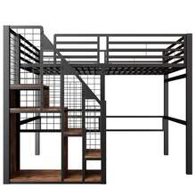 Bed Frame For Children Black 140x200 With Ladder - Black - View 11