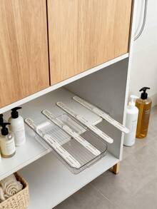 2 Sets Self-Adhesive Drawer Slides, Easy Installation, Multi-Purpose Storage Guide Rails, DIY Organizer Parts, Suitable For Kitchen, Bathroom, Wardrobe, Dorm Cabinet - A - View 6
