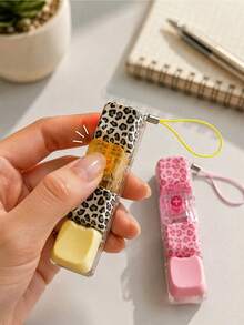 1pc Minimalist Colorful Keyboard,4-Key Colorful Keyboard Keychain,Creative Keyboard Pendant Bag Decoration,Car Keychain,Keyboard,Adult Finger,Finger Press,Birthday,Party,Holiday - Multicolor - View 4