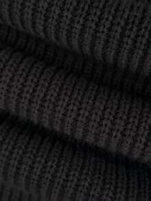 Women's Elegant Black Knit Cardigan With Chinese Knot Buttons, Long Sleeve Regular Length Top, Suitable For Autumn/Winter - Black - View 5