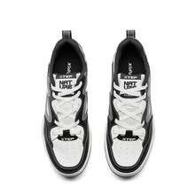 XTEP New Thick Sole Height-Increasing Versatile Casual Comfortable Lightweight Men's Skate Shoes - Black and White - View 8