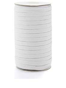 20mm Elastic Sewing Band, High Elasticity Rope, Stretchable Braided Cord, Suitable For Waistband, Cuff DIY Sewing Projects, Strong And Durable Elastic Band, Suitable For Pants, Skirts, Clothing Making And Mask Making - P-White - View 5