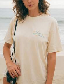 Women T-Shirts - 米白色 - 查看 3