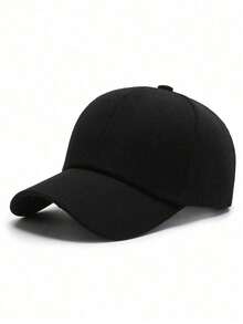 1pc Breathable Baseball Cap, Classic Solid Black Dad Hat For Men And Women, Adjustable Sun Protection Hat, Suitable For Casual And Outdoor Activities. - Multicolor - View 8