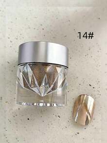 1 Botol (0,5g) Bubuk Kuku Glitter Moonlight Mirror Bubuk Aurora Dekorasi Kuku - MultiWarna - View 7