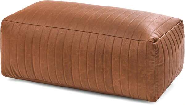 Anji Mountain 100% Handmade &Amp; Handcrafted Comfortable Home Décor Bench Pouf Ottoman Footrest For Living Room, Bedroom, Nursery, Kidsroom, Patio