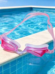 1/3 Swimming Goggles, Double Layer Sealed Lens, Comfortable Elastic Silicone Strap, Waterproof Anti-Fog Leak-Proof, Unisex, Professional Diving Equipment - A - View 4