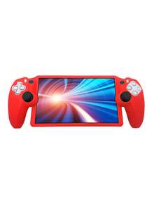Compatible con PS Portal Remote Play, 1 pieza Bolsa de almacenamiento + 1 pieza Funda protectora de silicona + 10 piezas Tapas de joystick + 1 pieza Protector de pantalla de vidrio templado HD, Protección anti-caída anti-rayones anti-deslizante anti-sudor para dispositivo de juego - Ver 20