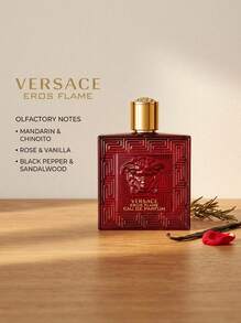 Versace 爱神之焰男士淡香精喷雾 6.7盎司/200毫升 持久留香 男友 丈夫 父亲 兄弟 生日 毕业派对 旅行 露营 户外活动 校园旅行 节日 周年纪念 夏季 秋季 万圣节 夏季精选 夏季必备 夏季经典 尊贵奢华 轻松优雅 简约奢华 - 愛神火焰EDP - 查看 3