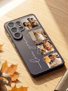 Personalized Custom Phone Case For Samsung Galaxy S26, S25 Plus And Ultra Series, Protective TPU Phone Case With Custom Name Printing, Fashionable Slim Shockproof Protective Edge Phone Case For Samsung Galaxy S26, S25 Plus And Ultra Series, Daily Gift For Family And Friends - Blue - View 4