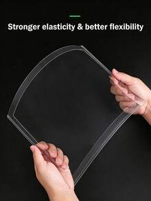 2/5pcs (With Adhesive) Hollow Transparent Acrylic Schedule Planner Display Stand & To-Do List Frame, A4 Reusable Dry-Erase Chore Chart Holder, Aesthetic Desktop Decor For Room Decoration And School Locker Storage - Multiple Specifications - View 6