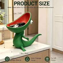 Cute 3D Printed Lizard Shaped Storage Rack, PLA Material Drainage Design Decorative Storage Box, Suitable For Soap, Keys, Candy, Small Jewelry And Miniature Desktop Items - View 2