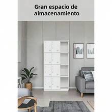Locker Metalico 12 Puertas Casilleros Oficina Chapa ,  uso de empleados y trabajadores clóset de acero duradero diseño moderno,gabinete de almacenamiento para el hogar,9x34x180 color blanco - Blanco - Ver 6