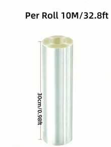 1 Roll Extra Long Transparent Cake Edging, Made Of PET Material, Cake Packaging Film, Used For Decorating Mousse, Chocolate Pastries, Baking Tools, Cake Decorations, Kitchen Supplies - Easily Make Delicious Cakes - White - View 17