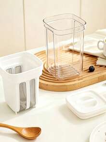 Greek Yogurt Maker Kit, Cheese Water Separator, Homemade Greek Yogurt Machine, Cold Brew Milk Separator With Ultra-Fine Mesh Strainer And Sturdy Flip-Top Rectangular Storage Box, Home Yogurt Making Tool, Yogurt Filter, Also Can Be Used As Food Storage Box, Snack Storage Box - View 7