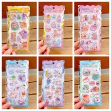 3D Shaking Stickers, 3D Crystal Stickers, Multiple Fashion Summer Anime Designs, Solid Color Embossed Handmade Stickers, Children's DIY Handmade Shaking Stickers, Bookmark Stickers, Notebook Decoration Stickers - Multicolor - View 8