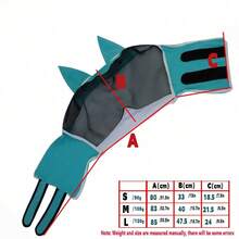 1pc Breathable Mesh Adjustable Horse Fly Mask With Ear Covers Anti Mosquito Insect Sun Protection Equine Face Cover - View 2