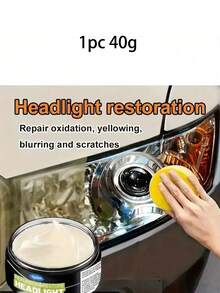 KineShineX Pasta Pembersih Lampu Depan – Pembersih untuk Mobil, Sepeda Motor, dan Kendaraan Listrik; Pasta Perbaikan Goresan untuk Lampu Depan dan Belakang; Kit Pembersih Lampu Depan (Termasuk Spons Pembersih); Aksesoris Otomotif dan Alat Pembersih. - Beraneka warna - View 13