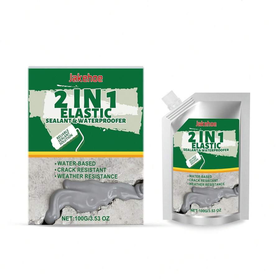 Jakehoe 2-In-1 Sealing Waterproof Glue Covers Small Cracks In Walls, Tiles, And Roofs, Giving A Neat And Attractive Appearance