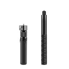 適用於 Insta360 X3 PULUZ 旋轉手柄桌面三腳架支架 110cm 自拍棒單腳架 (黑色) - 查看 10