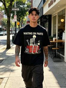 Camisetas de hombre - Negro - Ver 5