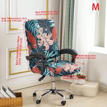 1 buah Sarung Kursi Kantor Bermotif, Sarung Kursi Gaya Minimalis, Cocok Untuk Kantor, Ruang Belajar, Ruang Keluarga, Sarung Kursi Kantor Bermotif dengan Resleting - beraneka warna - View 16