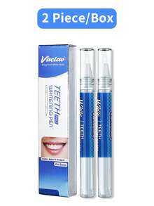 2pcs/Box Vaclav Teeth Whitening Pen Teeth Whitening Gel Remove Tooth Stains Oral Care Gentle Gel Gradual Whitening Natural Color Effective For Coffee And Tea Stains - 2 Pieces - View 10