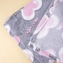 1 pieza Manta para bebé con patrón de corazón, Manta suave para bebé, Manta para bebé para todas las estaciones - Multicolor - Ver 4