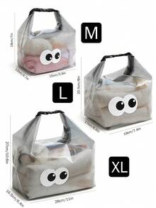 Cute Animal Pattern EVA Waterproof Beach Bag, Jelly Transparent Hollow Tote Bag, Large Capacity Pool Bag With Adjustable Shoulder Strap, Quick-Dry Bath/SPA Bag, Can Store Swimsuit, Towel, Sunscreen, Goggles, Phone, Flip-Flops, Cosmetics And Snacks, Essential For Beach, Pool, SPA, Cruise And Vacation Travel, Unisex - Light Grey - View 11