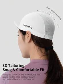 TOSUOD Women's Cycling Sun Protection Cap, Lightweight Breathable Helmet Liner Sunshade Headwear, High Elasticity Sweat-Absorbing Snug Fit Head Accessory, Spring/Summer Mountain Bike Road Bike Outdoor Commute Lightweight Cycling Sun Protection Accessory - Multicolor - View 3