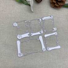 Book-Shaped Metal Cutting Dies Suitable For Handmade Photo Albums And Card Decoration, DIY Paper Craft Metal Cutting Blades Suitable For Party Decoration - MC938 - View 1